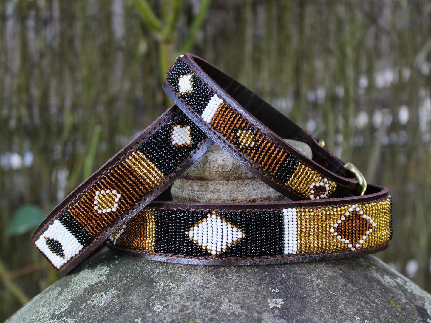 SIOUX beaded dog collar - original